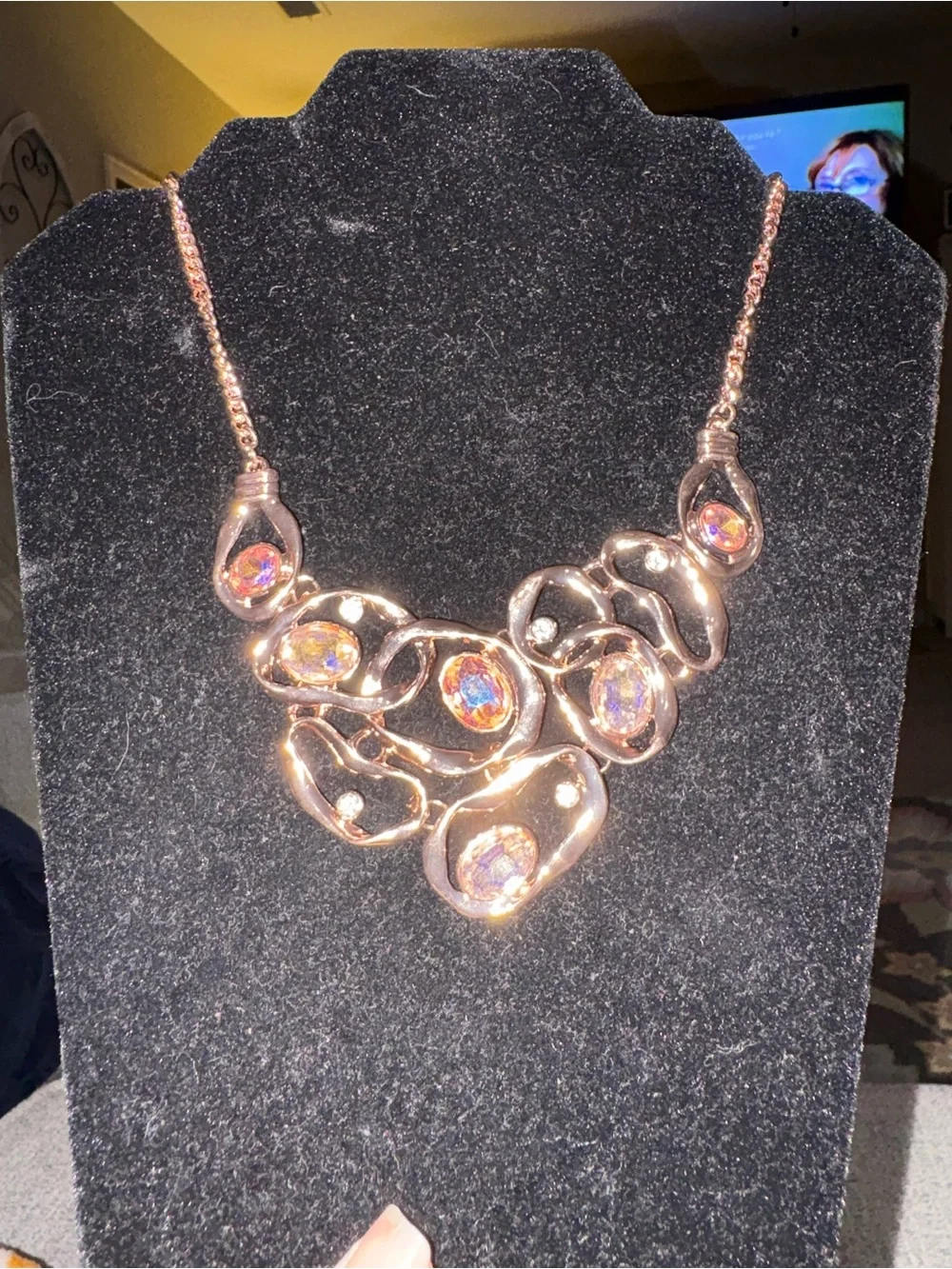 Warp Speed Rose Gold Necklace